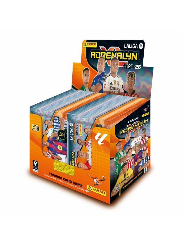 caja-de-50-sobres-adrenalyn-xl-liga-2025-26-panini-cromos