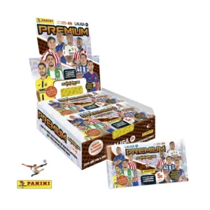 Caja Premium Adrenalyn XL LaLiga 2025-26 con 20 Sobres Panini